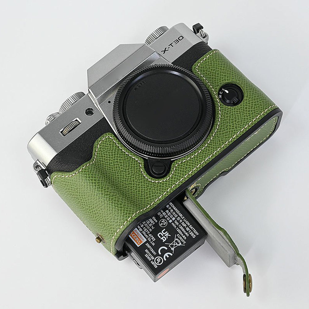 For Fujifilm XT10 / XT20 / XT30 / XT30 II PU Leather Camera Case Bottom Half-Body Protective Case with Hand Grip For Fujifilm XT10 / XT20 / XT30 / XT30 II PU Leather Camera Case Bottom Half-Body Protective Case with Hand Grip